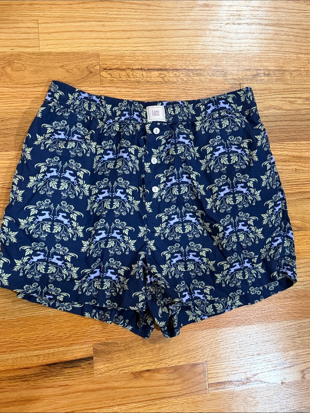 Anthro Lyrebird boxer shorts size medium